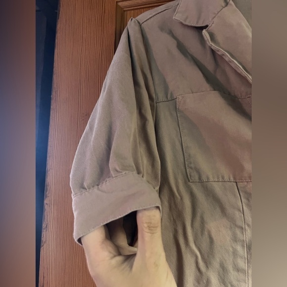 Sage Wayfarer utility mini dress women’s size small NO BELT EUC tan khaki short - Picture 4 of 7